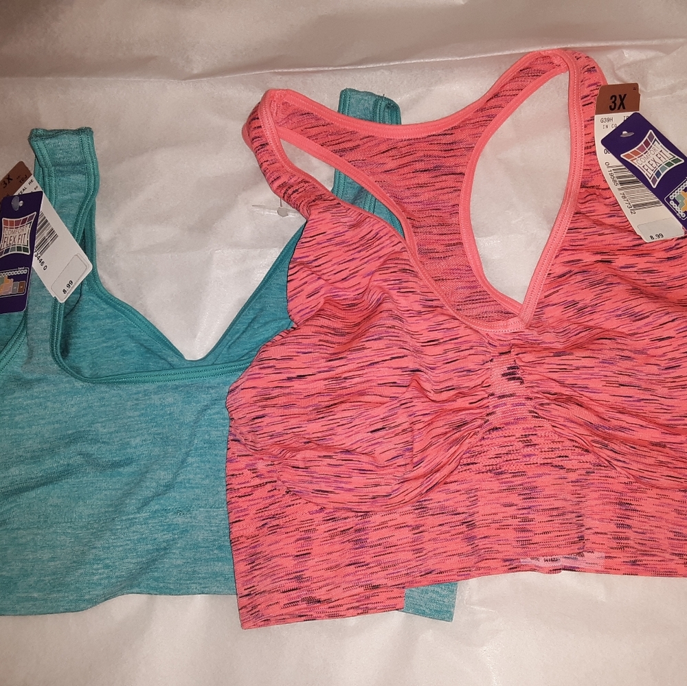 Women's Sport Bra Pink & Blue 3X